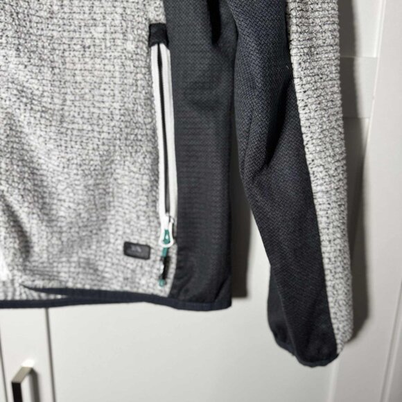 Trespass Women Zipper Sweater Jacket pockets Light Gray MEDIUM - Picture 2 of 7
